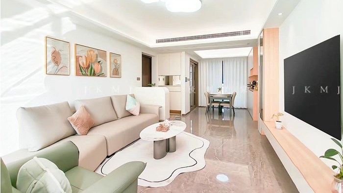 長沙翡麗云邸-120m²現(xiàn)代原木風·湖南極刻美家全屋整裝