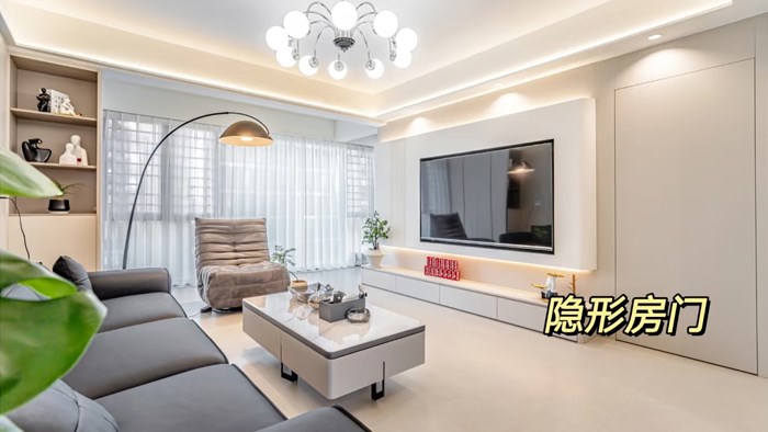 長沙日盛湖湘悅府，125m²現(xiàn)代奶油·極刻美家全屋整裝